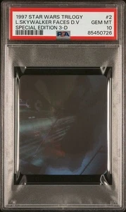 1997 Star Wars Trilogy 3-D #2 Luke Skywalker Faces Darth Vader PSA 10 Gem-MT - Picture 1 of 2