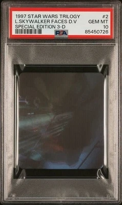 1997 Star Wars Trilogy 3-D #2 Luke Skywalker Faces Darth Vader PSA 10 Gem-MT - Image 1 of 2