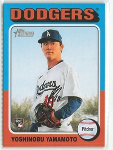 2024 Topps Heritage High Number Yoshinobu Yamamoto #553 RC Dodgers - Picture 1 of 2