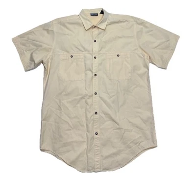 Vintage Patagonia Yellow Canvas Twill Button Up Outdoors Shirt Mens Size Large - Image 1 of 4