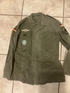 Vintage Germany OG Army Shirt Ls Fallschirmjäger Patch M/L Jacke - Bild 1 von 8