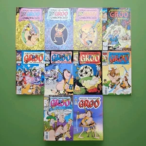 Lot Of 10 GROO THE WANDERER Comic Books #72 85 86 88 105 107 CHRONICLES 4-6 1989 - Picture 1 of 7