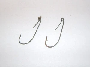 2 AMI DA PESCA PER SILICONE VINTAGE/ 2 VINTAGE FISHHOOK FOR FISHING - Imagen 1 de 1
