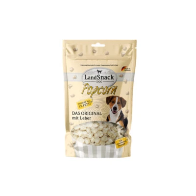 LandSnack Dog Popcorn mit Leber 100g | leckerer Kausnack für Hunde