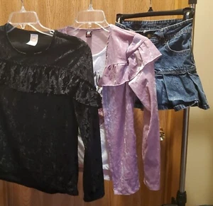 3 Girls sz 8, 10 1= Arizona Jean Co. Skirt 1= Star Ride 1= wonder nation shirt - Picture 1 of 20