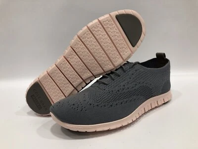 Cole Haan Zerogrand Oxford Mujer Tenis 10.5B Gris Tejido Rosa Zapatos W06727 Foto 1 de 4