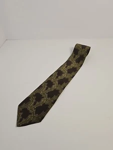 Vintage Giorgio Armani Cravatte Mens Silk Tie-Made in Italy-Necktie-Green 56” - Picture 1 of 6