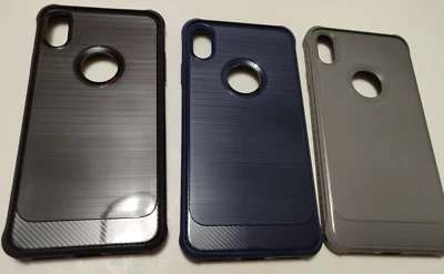 Funda Para iPhone XR 6.1" Suave Antigolpes Negra, Azul o Gris Nueva  Foto 1 de 4