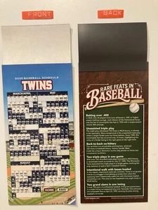 MLB MINNESOTA TWINS 2025 MAGNET ZEITPLAN (9" X 3 1/2") TEAMS, DATEN & ZEITEN - NEU - Bild 1 von 2