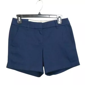 J. by J.CREW Shorts Damen 0 blau Baumwolle Chino 5 Zoll Mid Rise Preppy Casual - Bild 1 von 9