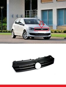 NEW FRONT BUMPER CENTER UPPER GRILL WITH CHROME MOULDING VW POLO 2009-2014