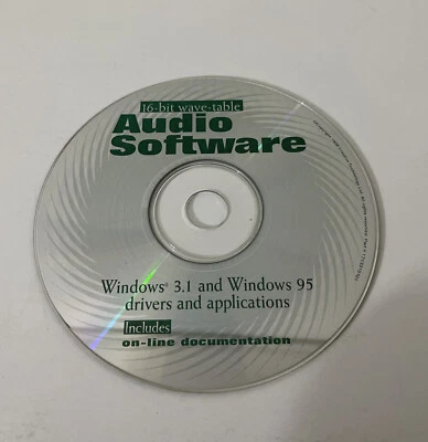 Audio Software 16 bit wave-table Windows 3.1 And Windows 95 - Image 1 of 2
