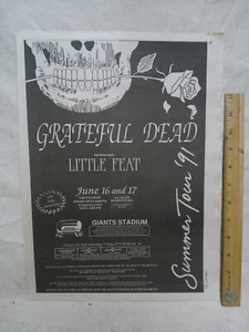 Grateful Dead 1991 Concert Tour AD full page Village Voice Giants Stadium NJ - Picture 1 of 2