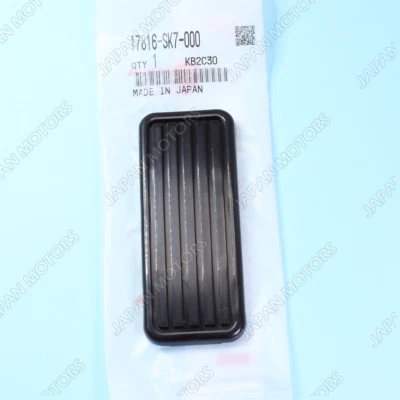 17816-SK7-000 Genuine Honda Acura RL CL Black Rubber Accelerator Pedal Pad Cover - Image 1 of 4