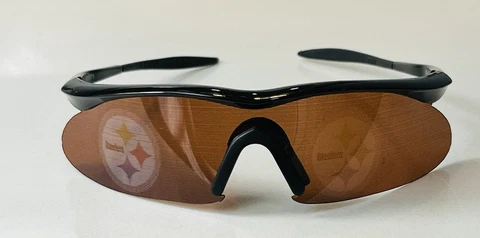 Pittsburgh Steelers NFL Wrap Sunglasses UV400 ACH235 With Logo Silhouette Lens Cover