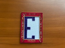 2022 Leaf In The Game Used Karl Malone Game Used Name Plate 'E' 5/6 Jazz
