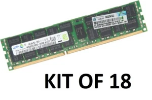 18x HP 16GB 288GB 672631-B21 672612-081 647653-081 ECC REG RAM PC3-12800R f Gen8 - Bild 1 von 1