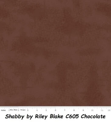 Shabby Tonals Licuadoras Algodón Edredón Tela Riley Blake POR EJEMPLO C605 CHOCOLATE Marrón Foto 1 de 4