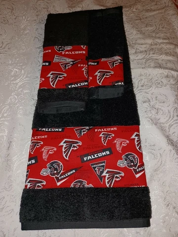 Atlanta Falcons 3 Piece Bath Towel Set Handmade GREAT GIFT!!!! Cover