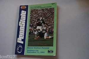 1993 September 11 ~ PennState VS. USC ~ PROGRAM Hall of Fame Edition - Picture 1 of 3