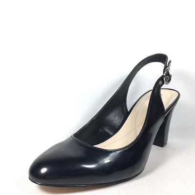 Tacones Alfani "Laylaa" para mujer 9,5 M charol negro punta redonda Foto 1 de 4