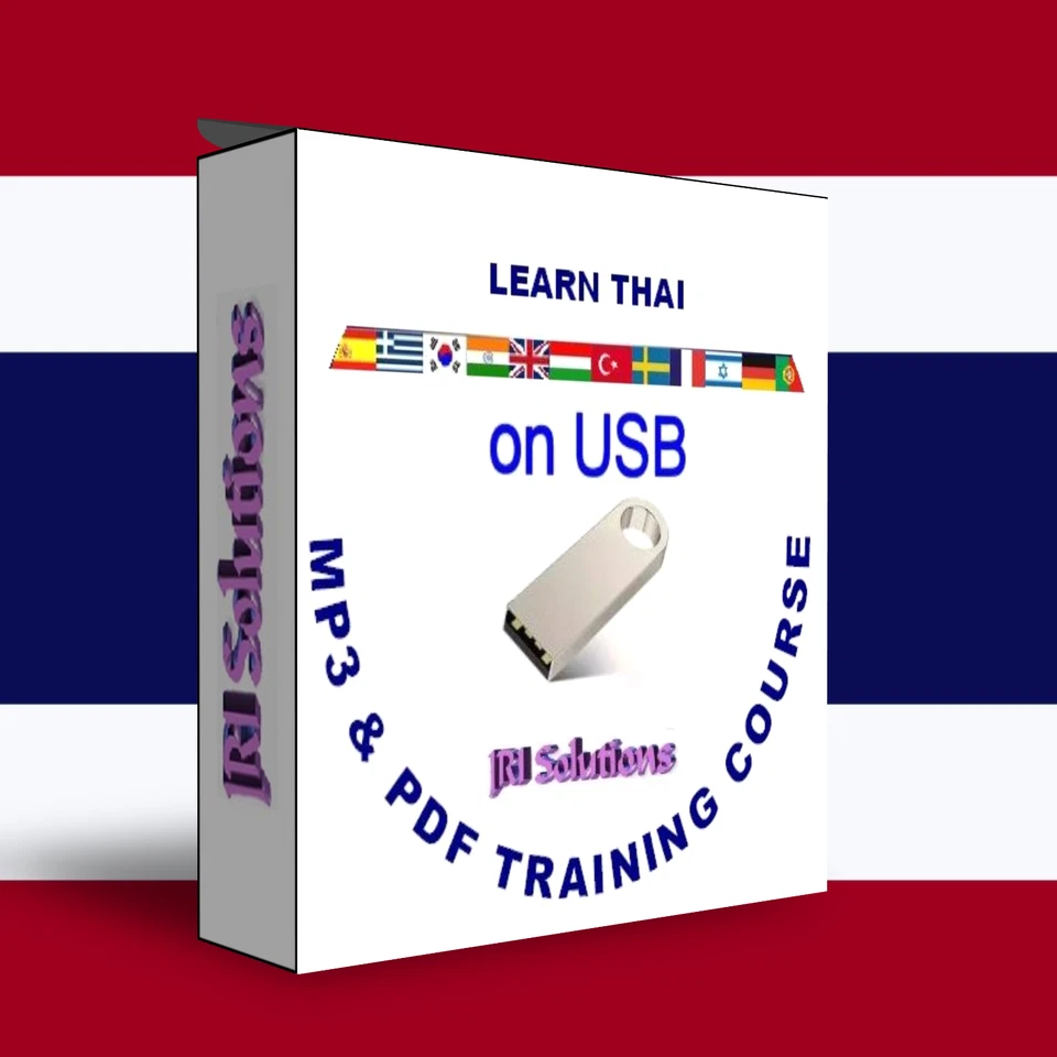 Learn To Speak Thai Language fluently USB Course, MP3 & PDF, Thailand language - Image 1 of 1