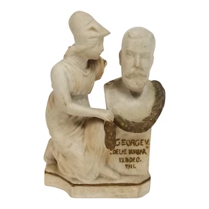 Vintage alte antike schöne George Delhi Durbar Porzellan Figur / Statue - Bild 1 von 10