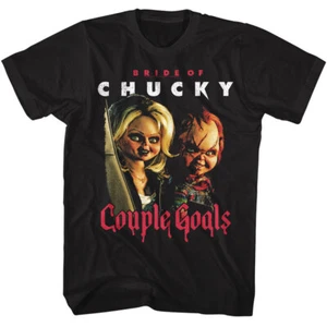 Childs Play Movie Tiffany Bride Of Chucky Couple Goals Men's T Shirt - Picture 1 of 6