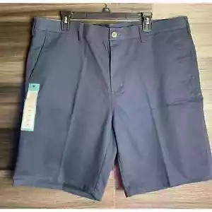 Haggar Men's Cargo Shorts 40 Navy Blue Relaxed Fit Weekend Cotton New - Picture 1 of 4