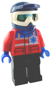 Lego Ski Fahrer Minifigur City Ski-Patrouille Mann Skifahrer cty1078 City Neu