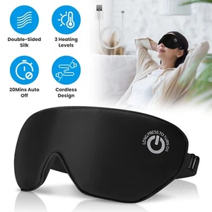 Heated Eye Mask -Cordless Eye Mask for Dry Eyes, Christmas Gifts, Improved Sleep - Picture 1 of 28
