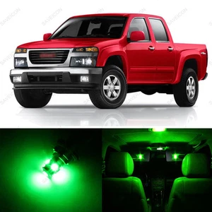 Paquete de 11 luces interiores LED verdes para GMC Canyon 2004-2012 + herramienta de palanca - Imagen 1 de 6