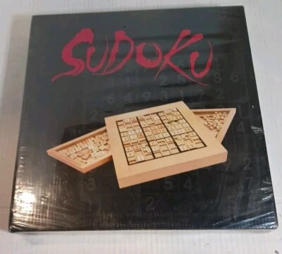 Wooden Sudoku Board   Game Wood Expressions Numbers Logic New Sealed.  49-9412 - Image 1 of 4