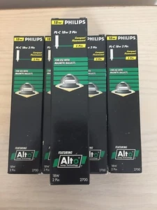 Lot of 9 Philips 18w 2 Pin Compact Fluorescent Light Bulbs! New In Box - Picture 1 of 3