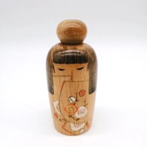 11cm Vintage Japanese Creative KOKESHI Doll – Hand-Painted by KOJO KOD896 - Picture 1 of 15