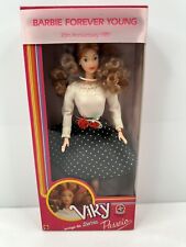 Rare Vintage 1989 Barbie Passeio Viky Doll 30th Anniversary Black White Brazil