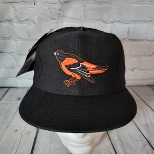 Vintage Baltimore Orioles Mütze Wolle New Era 59/50 nicht verstellbar 7 3/8 Kappe schwarz USA - Bild 1 von 17
