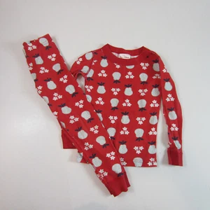 Hanna Andersson Girl's  Red Pear Fruit Long John Pajamas size 4 - Picture 1 of 9