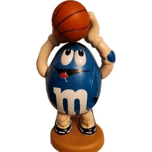 Rare Vintage 1990’s M&M Blue Basketball Player Candy Dispenser Pre Owned  - Picture 1 of 10