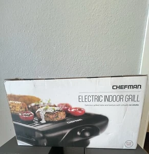 Chefman RJ23-SG Indoor Smokeless Electric Grill - Black NEW - Picture 1 of 3