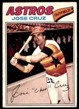 1977 O-PEE-CHEE. JOSE CRUZ HOUSTON ASTROS #147