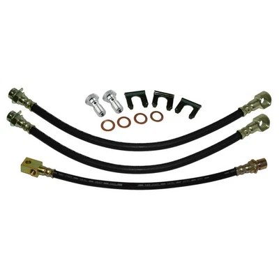 Brake Hose Kit Rubber With Clips And Hardware 1974-75 Camaro Firebird + Others - Image 1 of 4