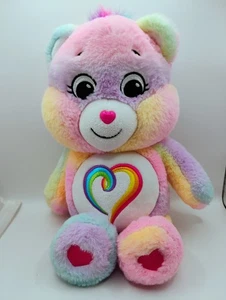 2021 Care Bears Unlock The Magic 14 Inch Togetherness Bear Multicolored Plush - Picture 1 of 6