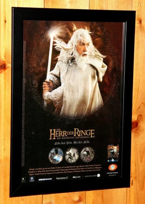 Der Herr der Ringe Die Rückkehr des Königs Old Werbeblatt Poster Ad Page Framed - Bild 1 von 4