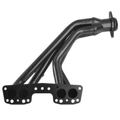 Black Exhaust Header Manifold For 90-95 Toyota 4Runner Pickup 2.4L 22RE 2WD 2Pcs - Image 1 of 4
