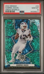 2022 Mosaic Gabriel Davis Green Sparkle - PSA 10 - Bild 1 von 2