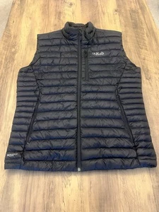 Rab Herren Microlight Daunenweste Weste Schwarz Pertex Nikwax Bodywarmer Größe L - Bild 1 von 11