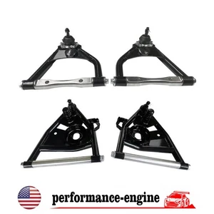 Front Upper Lower Control Arms With 73-87 Ball Joints For Chevy C10 1963 - 1972 - Picture 1 of 5