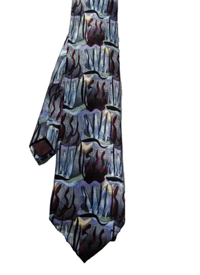 Corbata Jerry J. Garcia 100% Seda Blue Mountain de Colección Six 59" L x 4"" W Foto 1 de 2