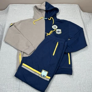 Disney Cruise Line großes Set Segelrücken Logo Fleece Navy Grau Patch Lounge Set - Bild 1 von 10